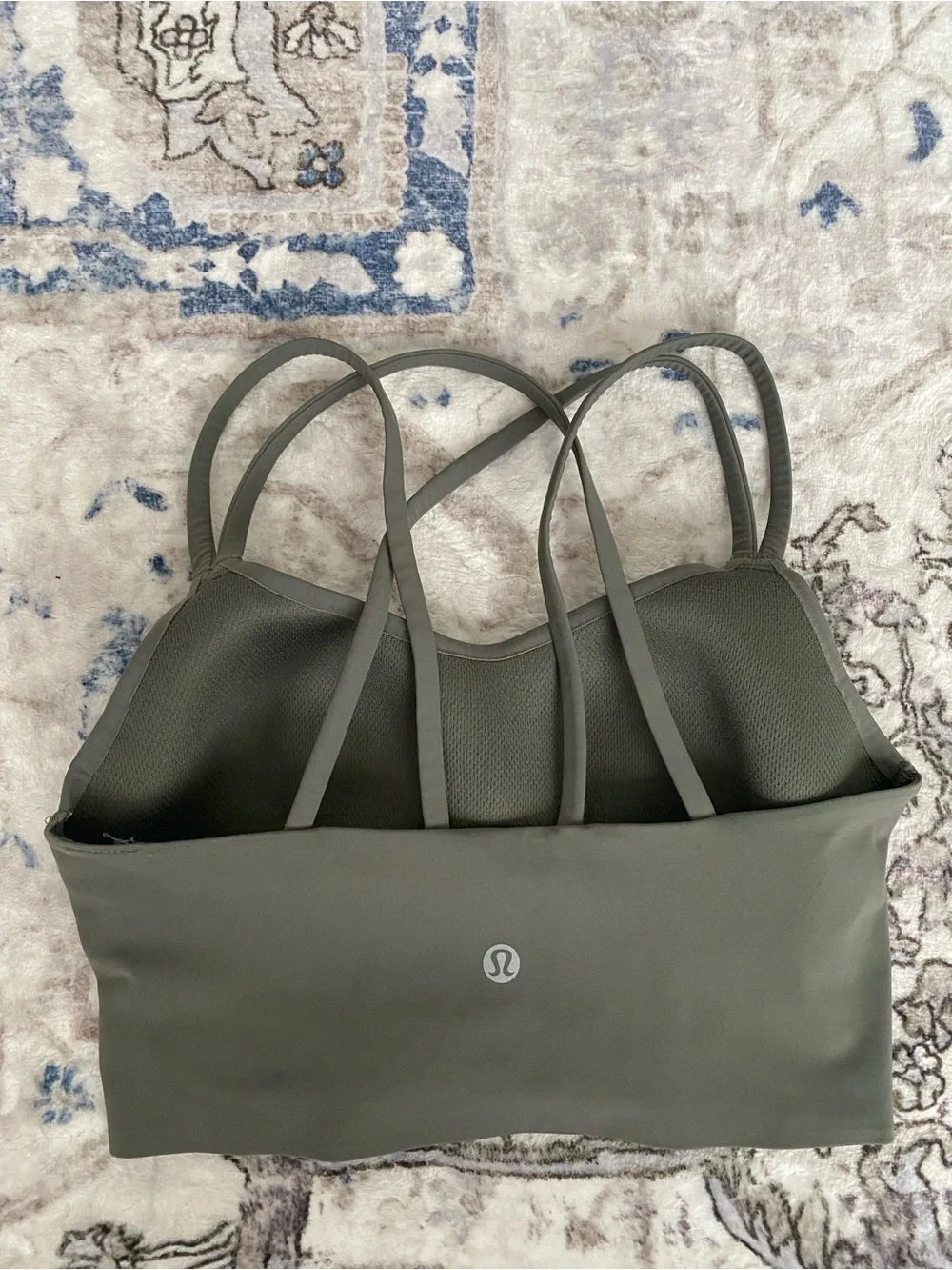 Lululemon Athletica Like A Cloud Longline Sage Green Bra 4